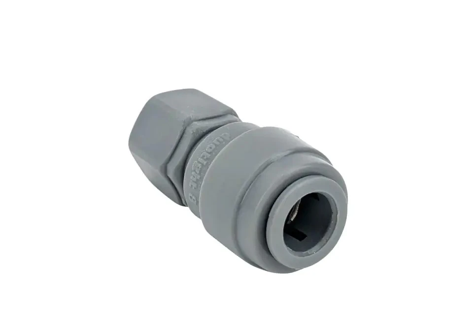 Push Fit Duotight 3/8" (9,5mm) Straight to 7/16" FFL Thread (for ball-lock)